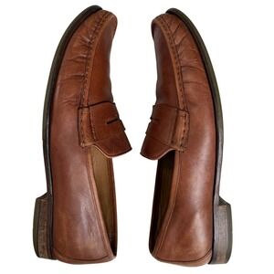 Cole Haan Mens Brown Leather Loafers Men 12M Career Office Casual Slip On